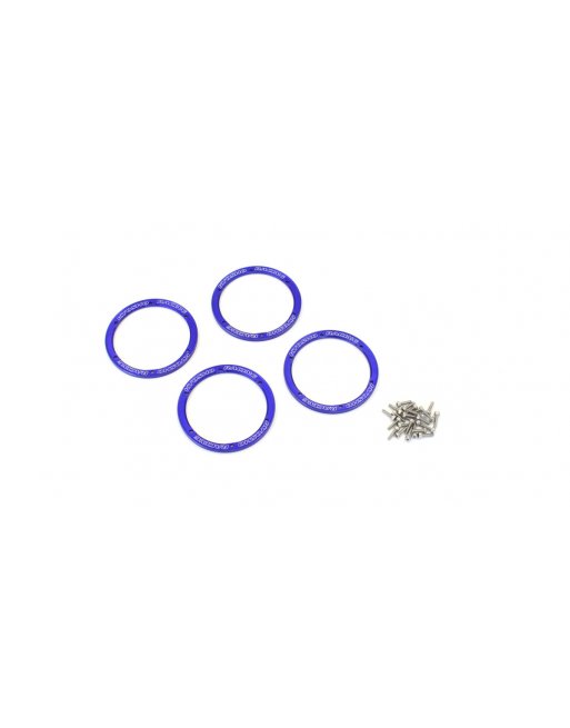 EZW003R Aluminum Wheel Cover(Blue/4pcs/Sand Mast EZW003BL  - KYOSHO RC